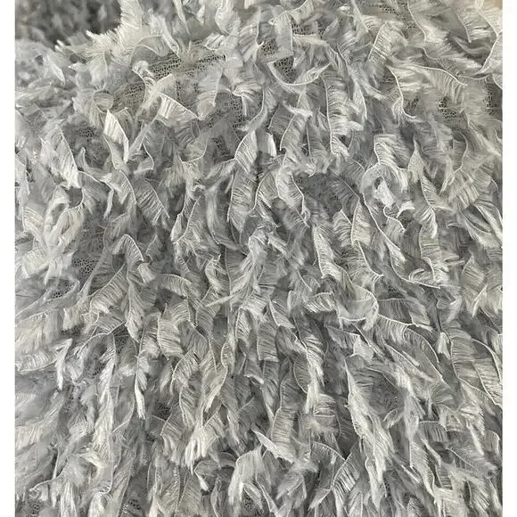 Sunday In Brooklyn Size Medium Feather Velvet Party Dress Fairy Anthropologie - Picture 8 of 9